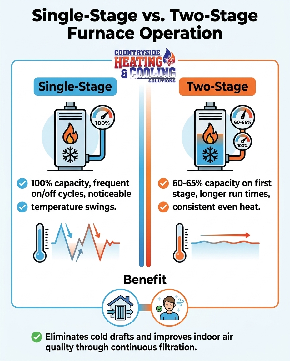 Single-Stage vs. Two-Stage Furnace Operation
