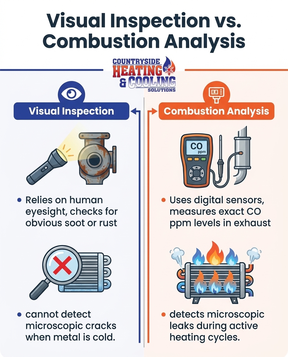 Visual Inspection vs. Combustion Analysis