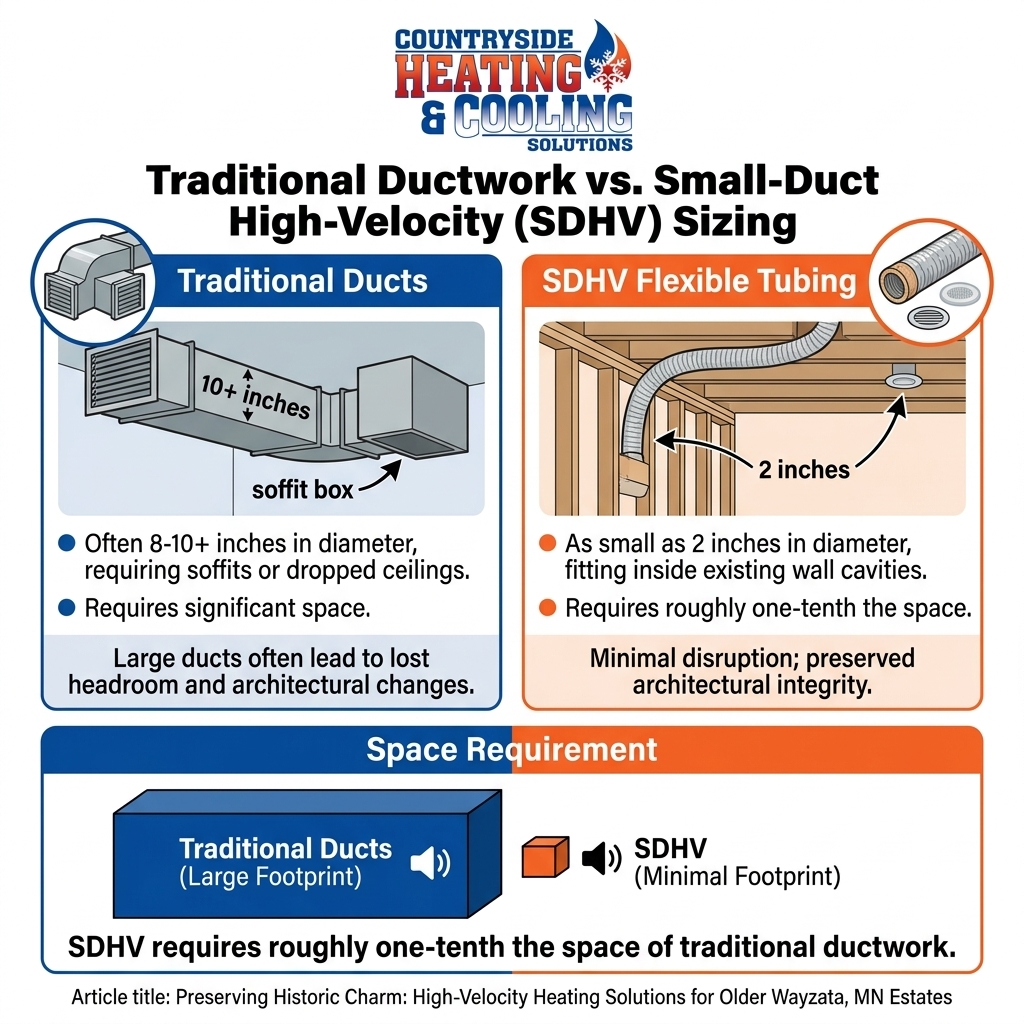 Traditional Ductwork vs. Small-Duct High-Velocity (SDHV) Sizing