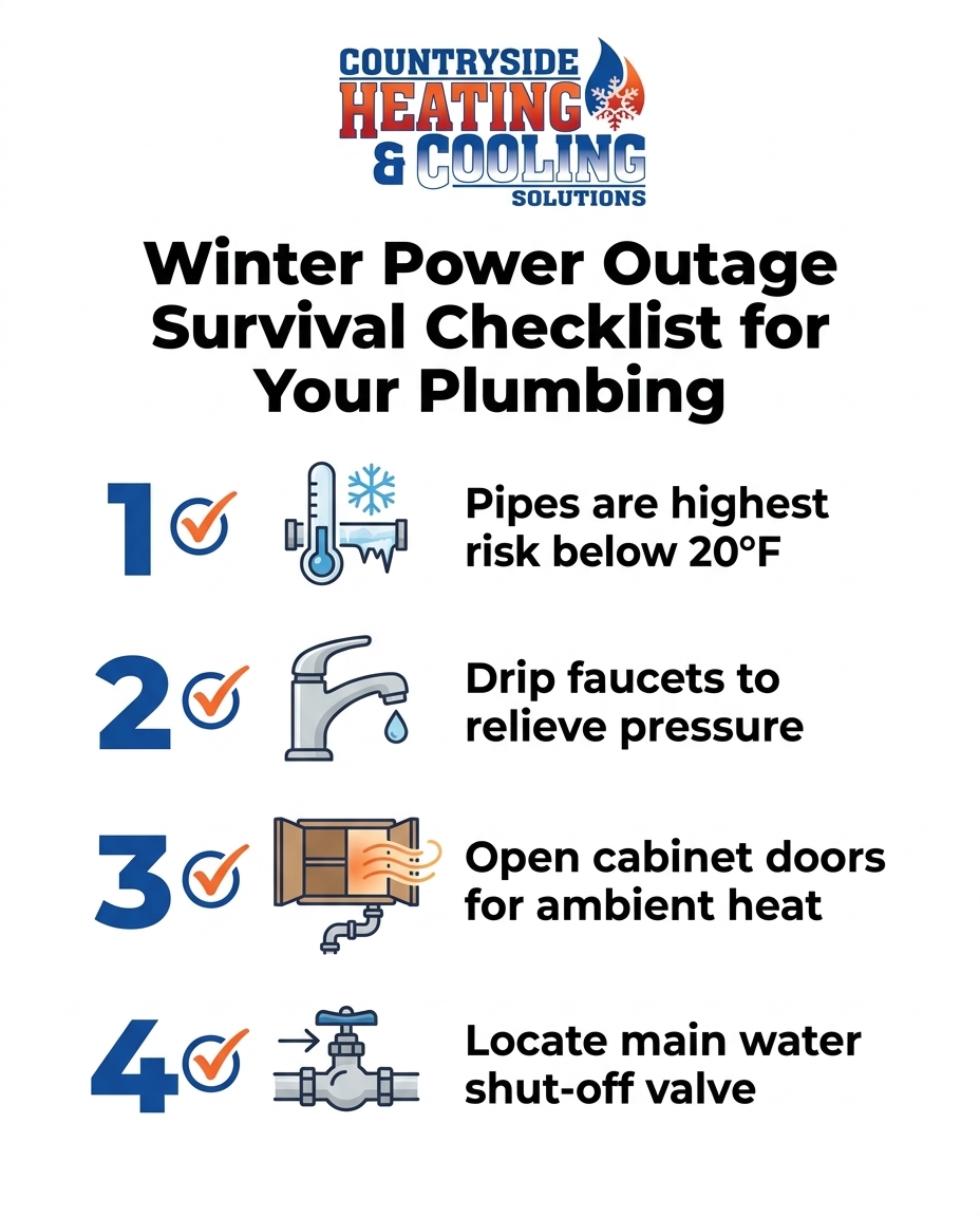 Winter Power Outage Survival Checklist for Your Plumbing