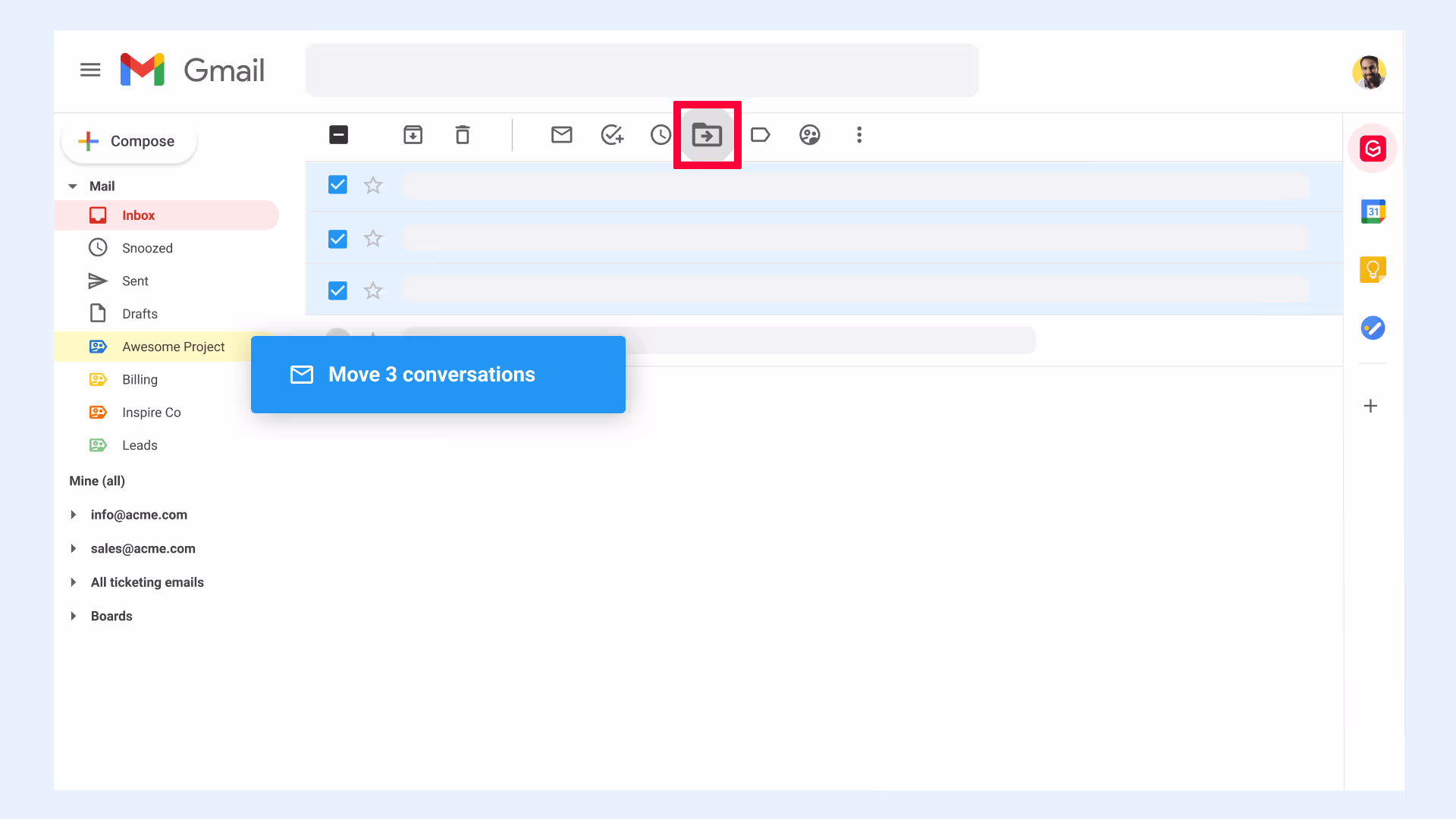 Move Conversations to