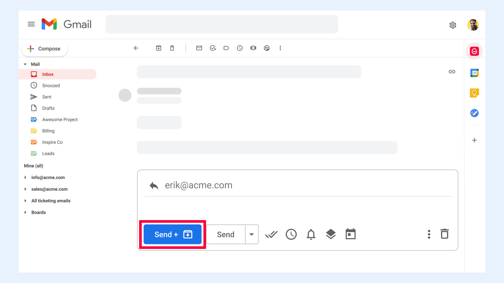 Send & Archive in Compose Window