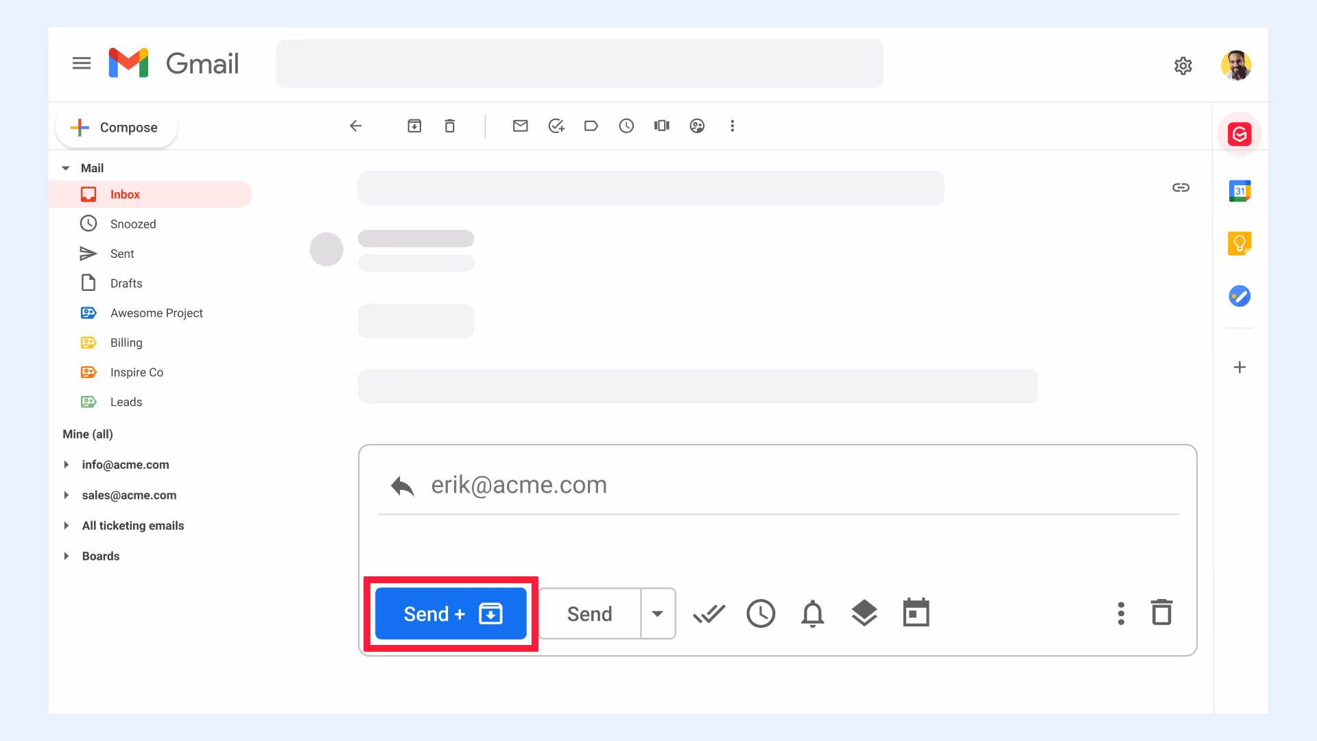 Send & Archive in Compose Window