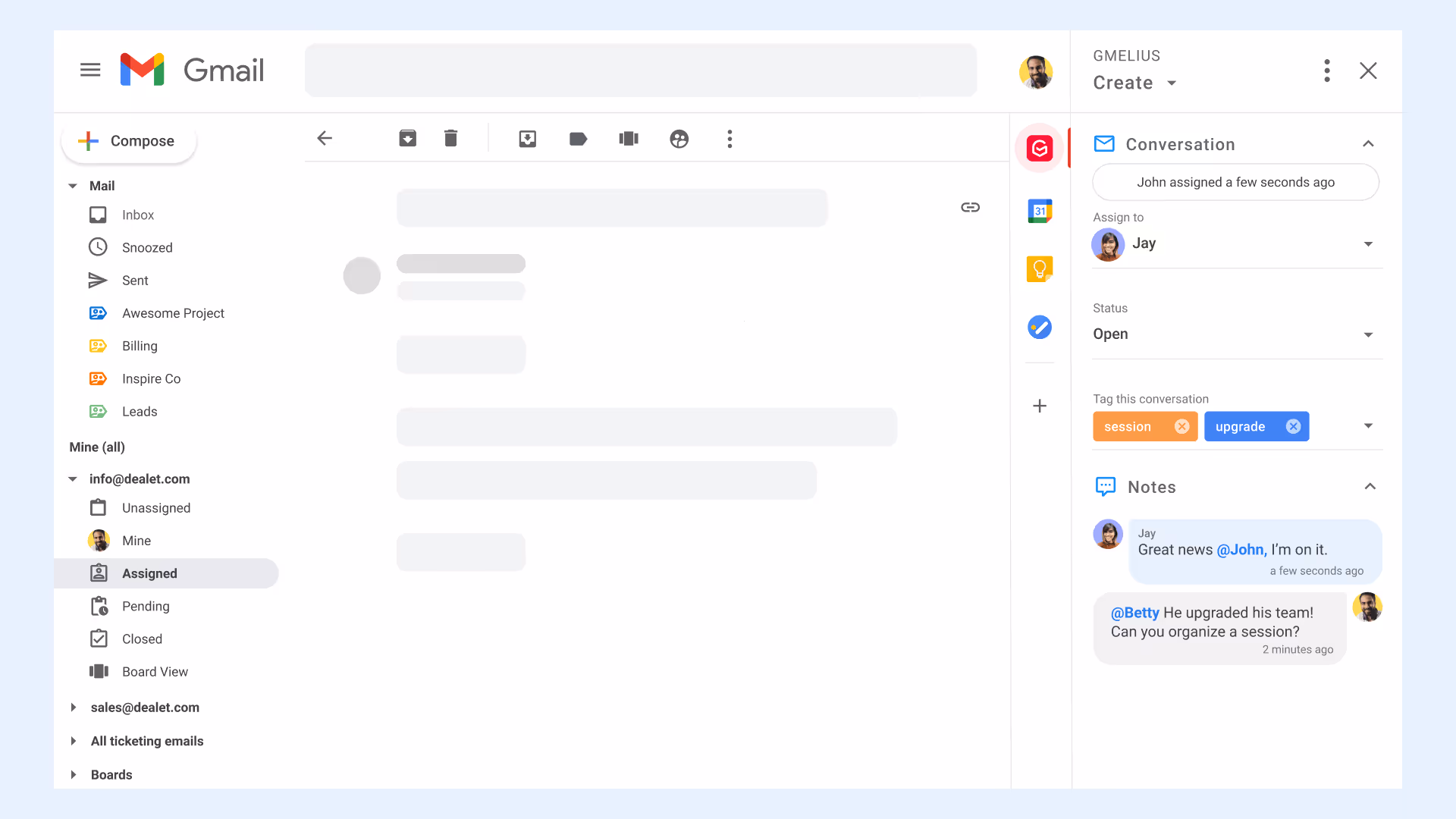 Shared Email with Context