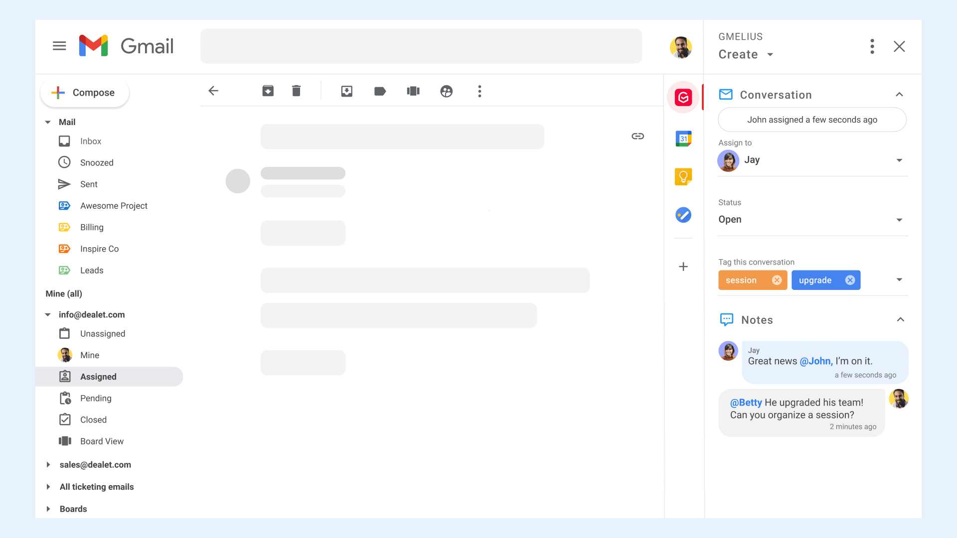 Shared Email with Context