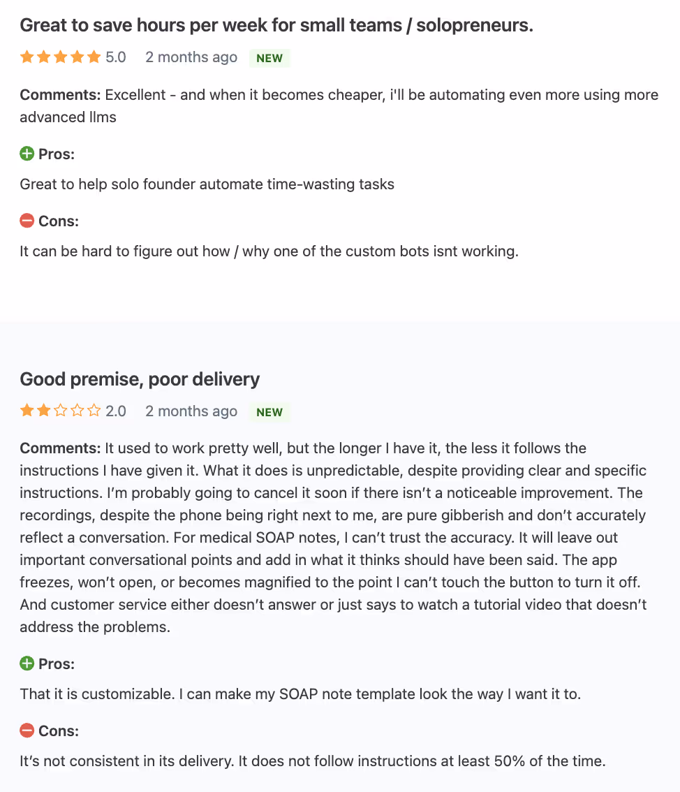 Lindy AI reviews on Capterra
