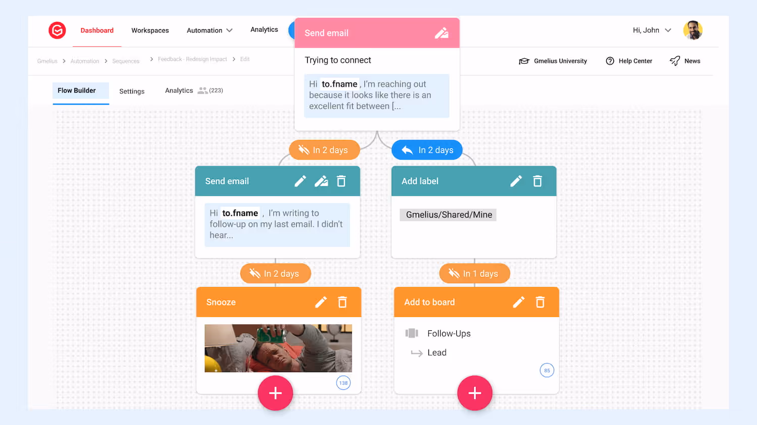 How Gmelius automates promotional emails to reduce repetitive tasks and save hours of work