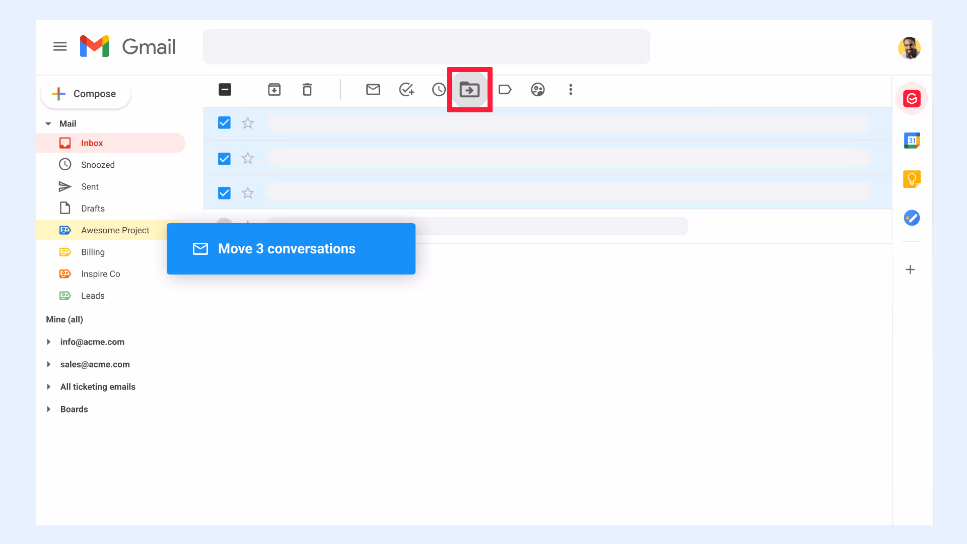 Move Conversations to