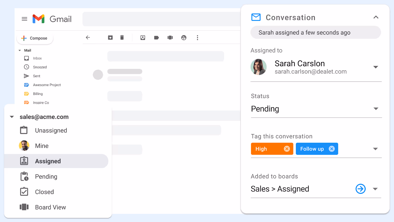Gmelius UI