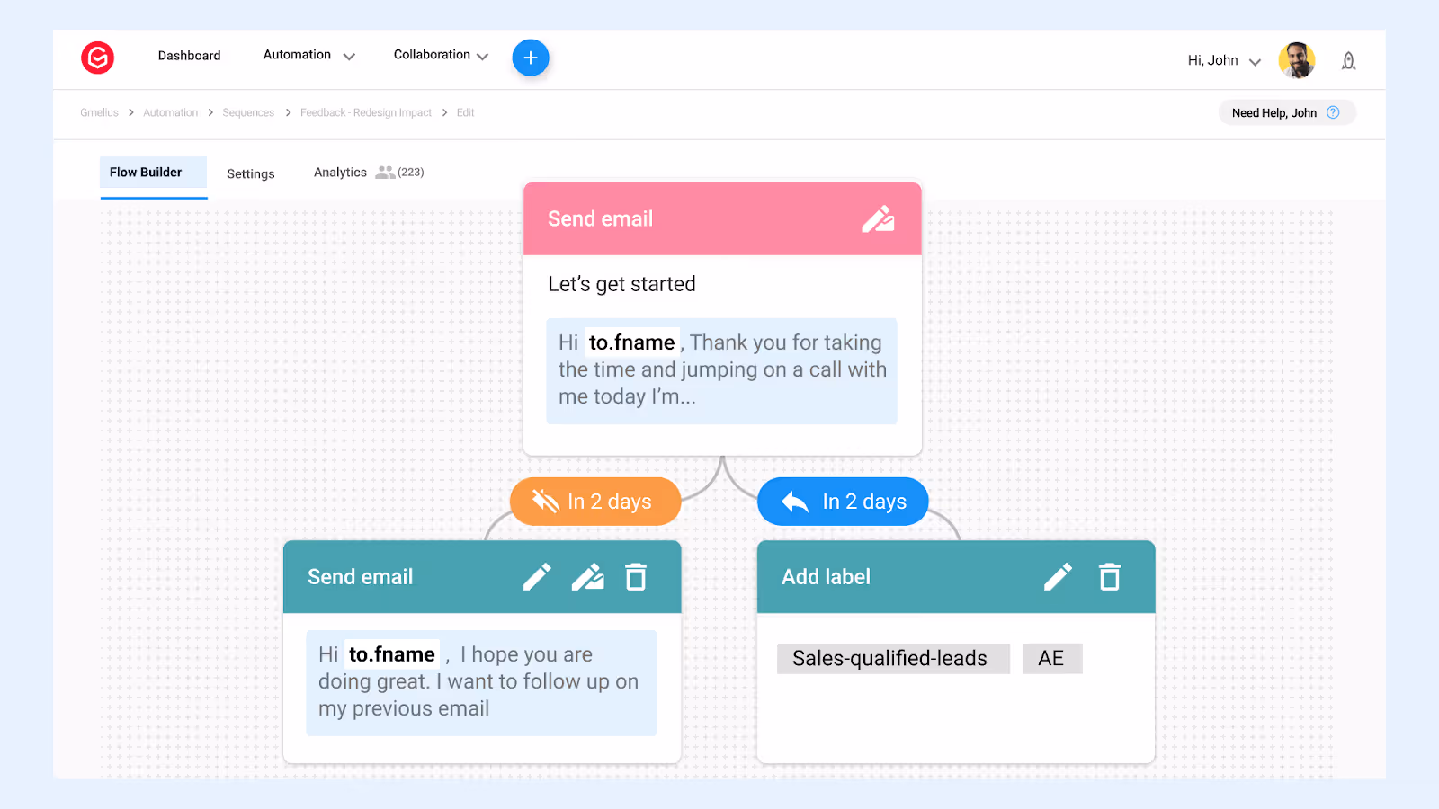 Simple yet powerful automations by Gmelius