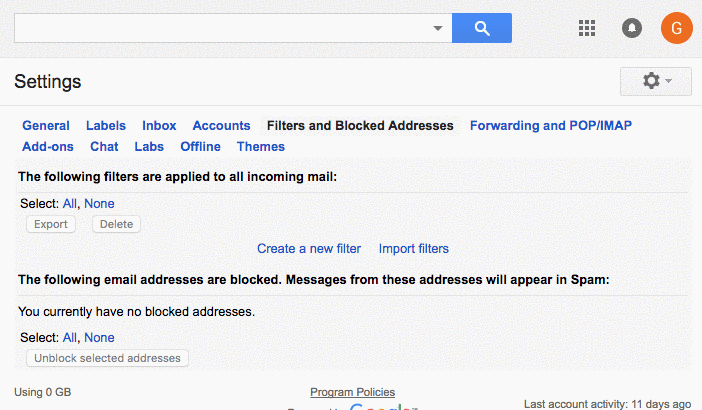 How to create a filter in Gmail to organize Group email