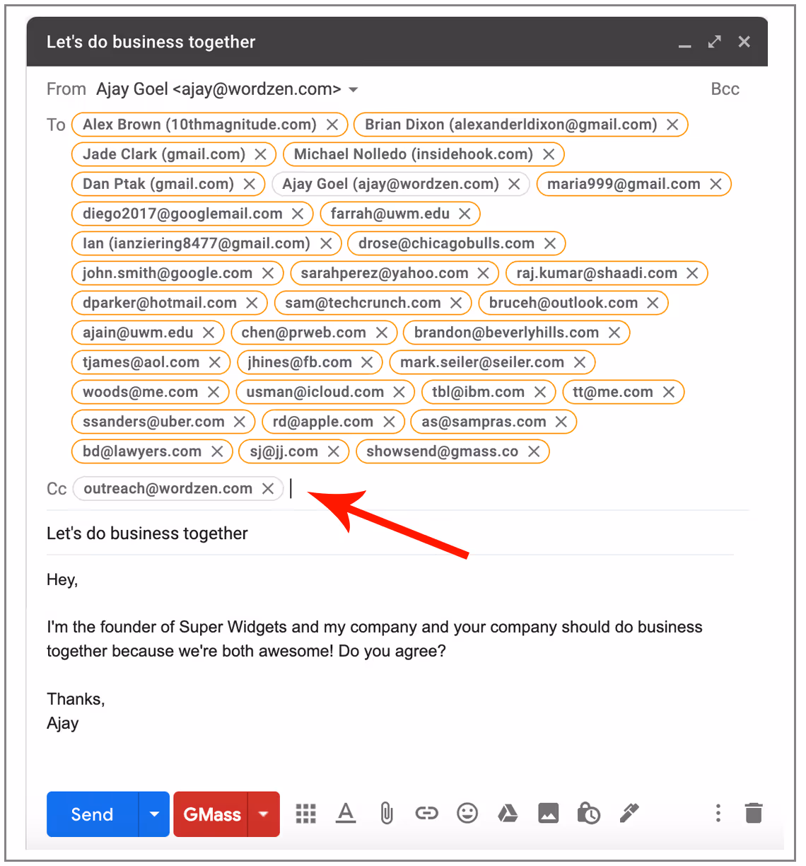 It's easy to get caught in the CC, BCC confusion