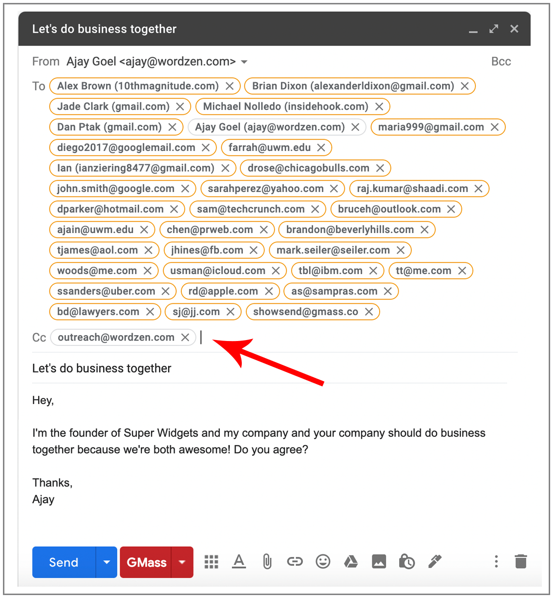 It's easy to get caught in the CC, BCC confusion