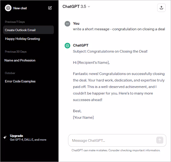 How to generate emails using AI