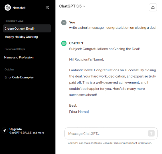How to generate emails using AI
