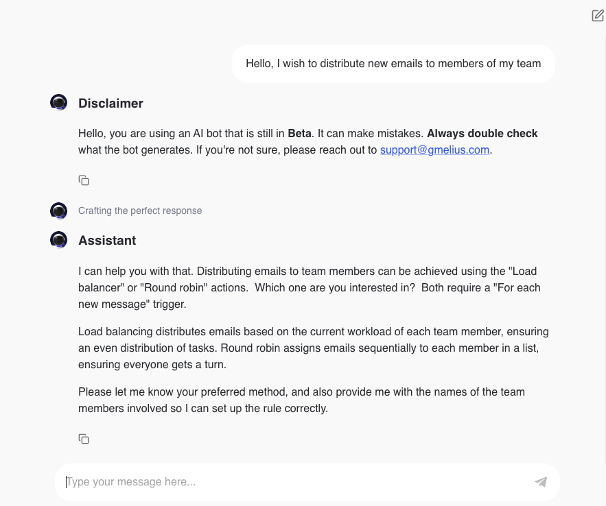 Gmelius AI Agent