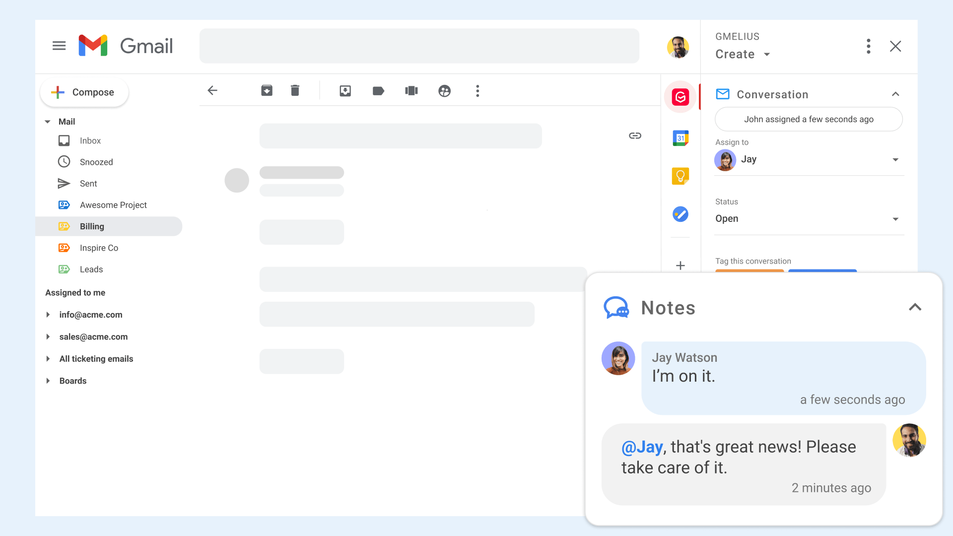 Email Notes