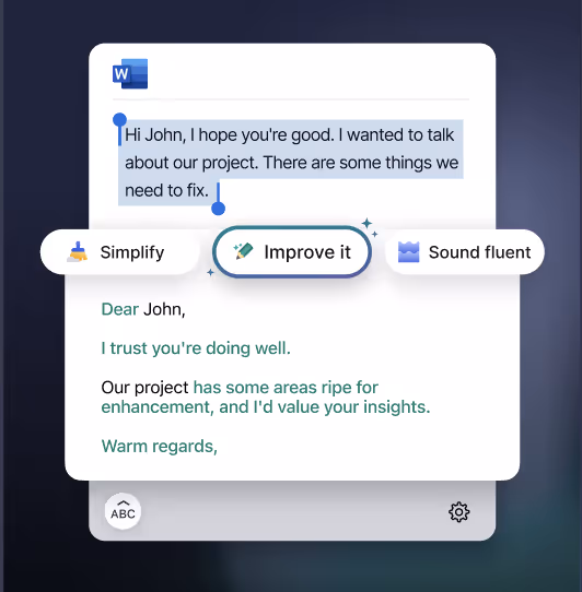 Grammarly is a top AI tools for marketers