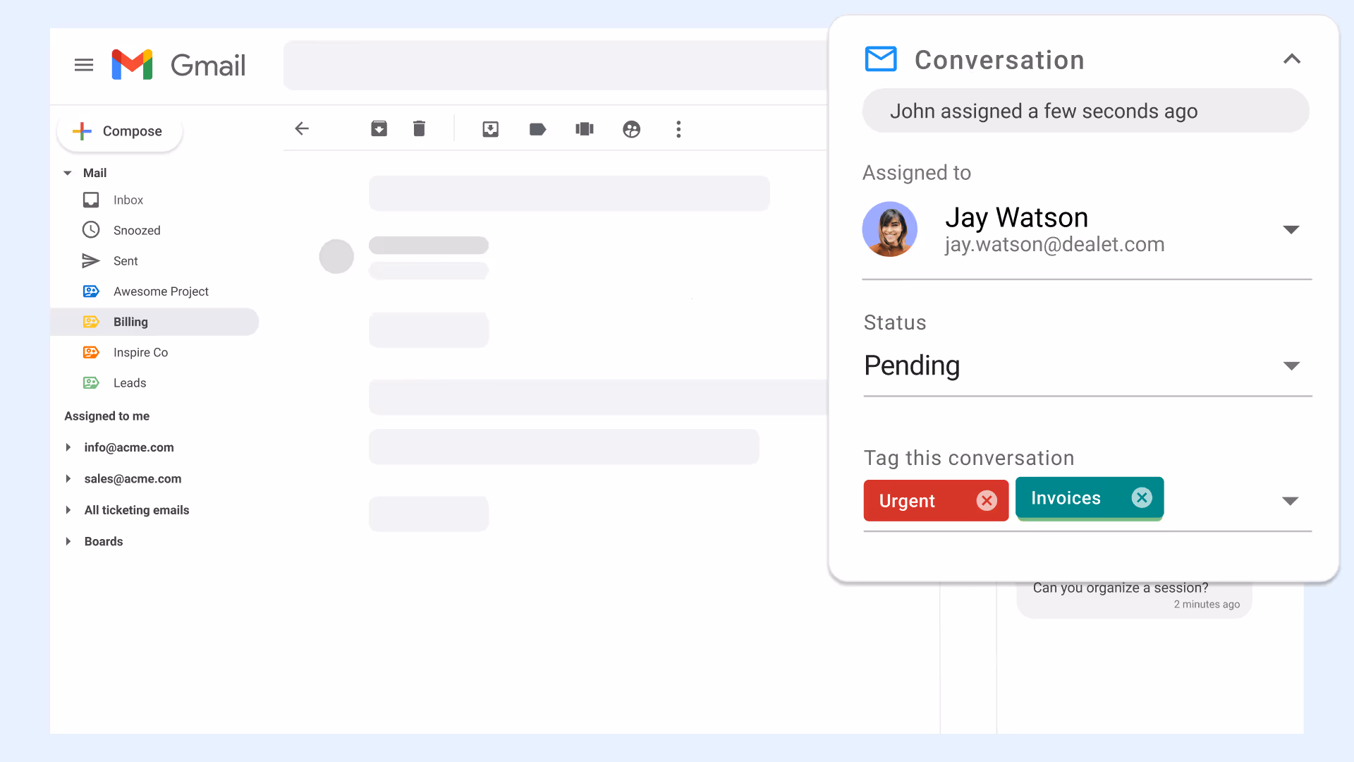 Gmail Shared Labels
