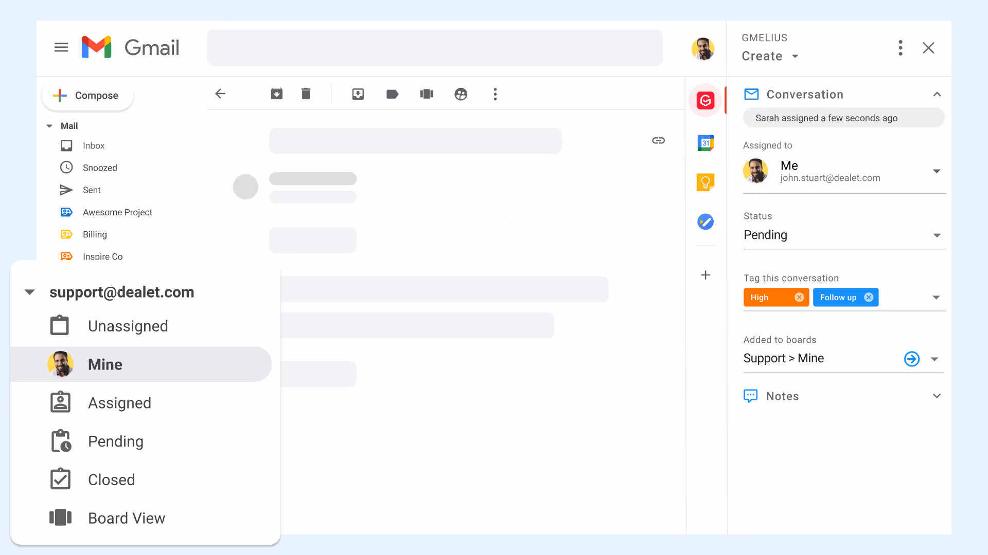 Shared Inbox Support@