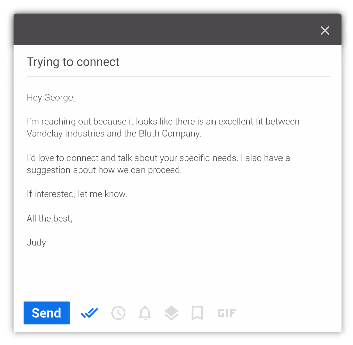 SDR Email Template