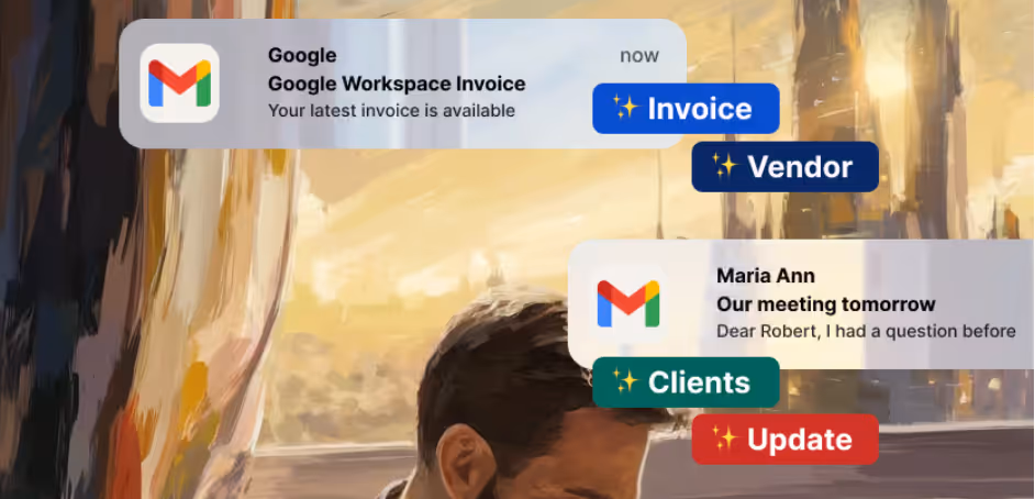 Gmelius AI sorting assistant