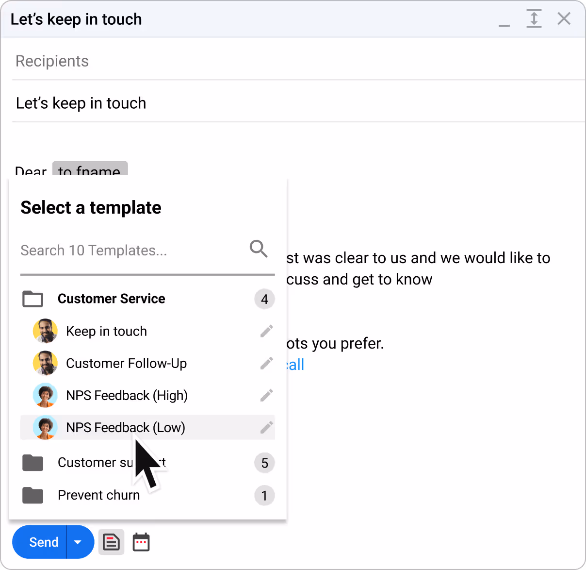 Create powerful email templates using Gmelius