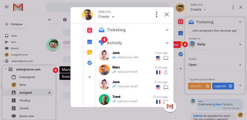 Google Groups with a Third-Party Shared Inbox (Gmelius)