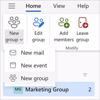 Creating a Group Email in Outlook