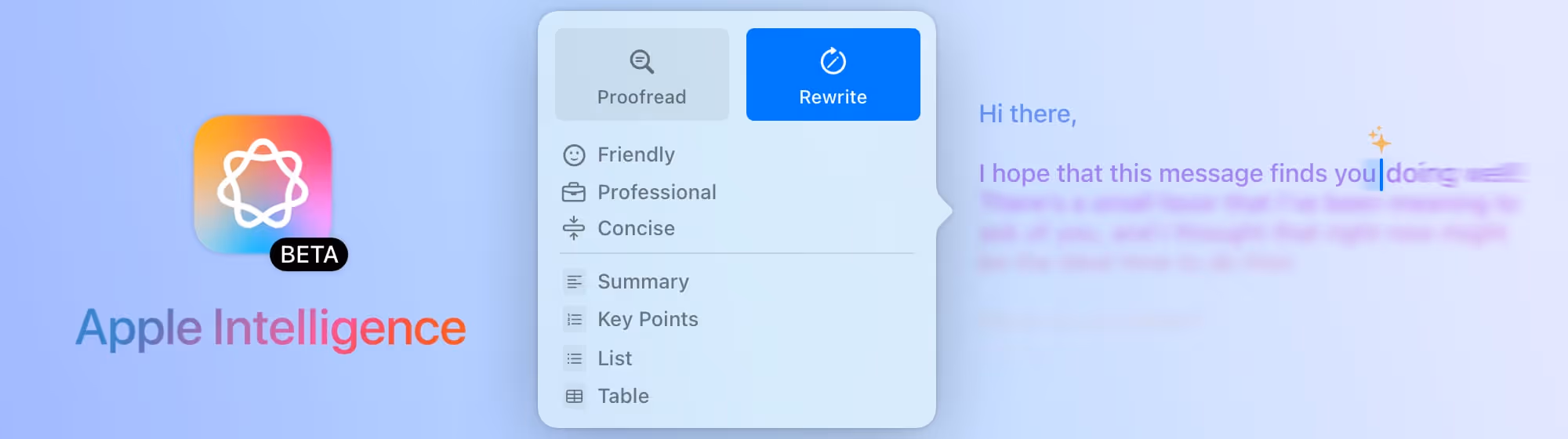 Mimestream provides a dedicated desktop app designed that uses Apple Intelligence to power the AI writer tool