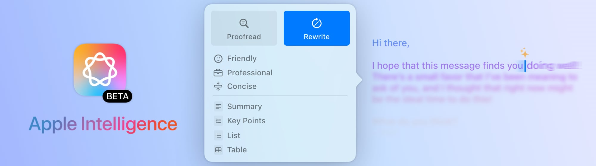 Mimestream provides a dedicated desktop app designed that uses Apple Intelligence to power the AI writer tool