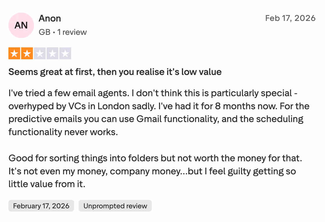 Fyxer customer review