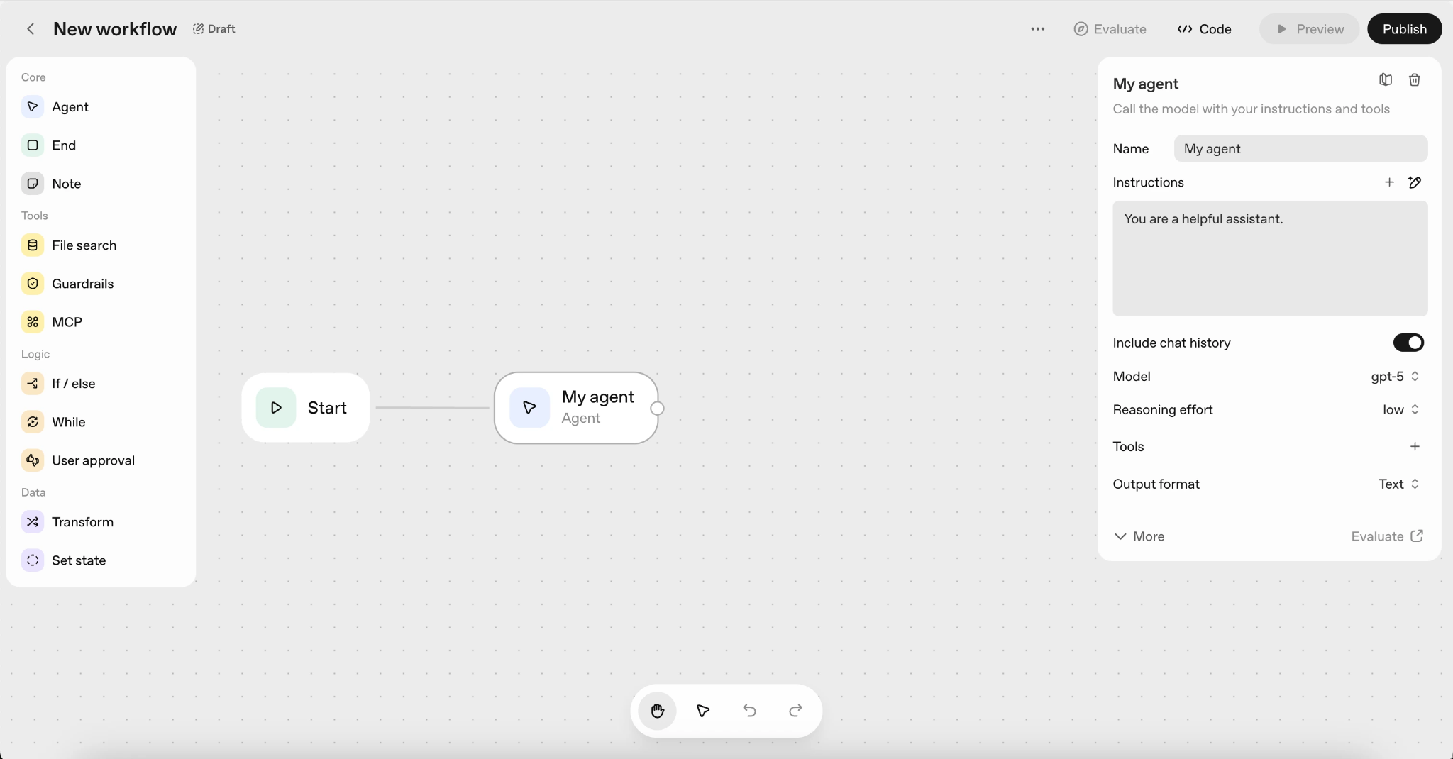 Agent Builder by OpenAI API