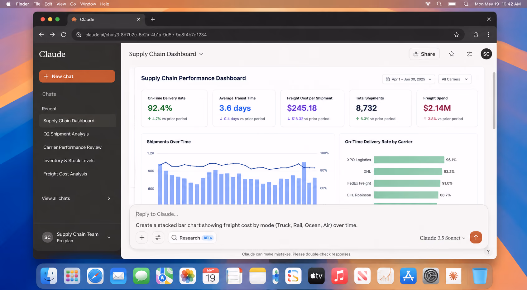 How to Turn Supply Chain Spreadsheets Into Dashboards Using Claude Prompts
