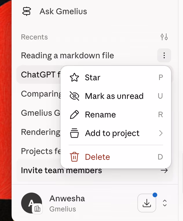 How to delete Claude history