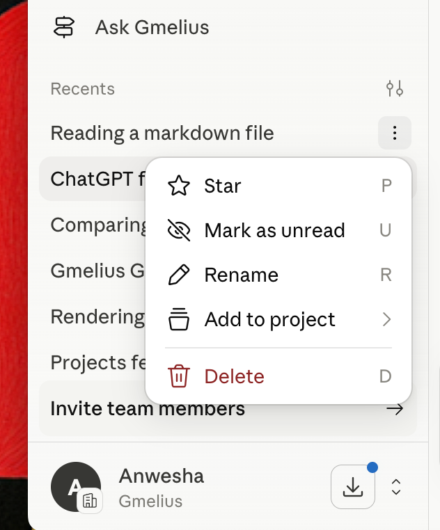 How to delete Claude history