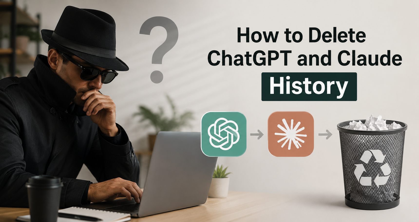 A practical guide to deleting your ChatGPT and Claude conversation history, with step-by-step instructions for both tools, plus what happens to your data after deletion.