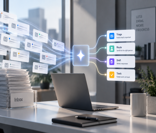 Agentic email uses AI agents to triage, route, draft, and track multi-party work in your inbox. Learn how it works and where it fits your ops team.