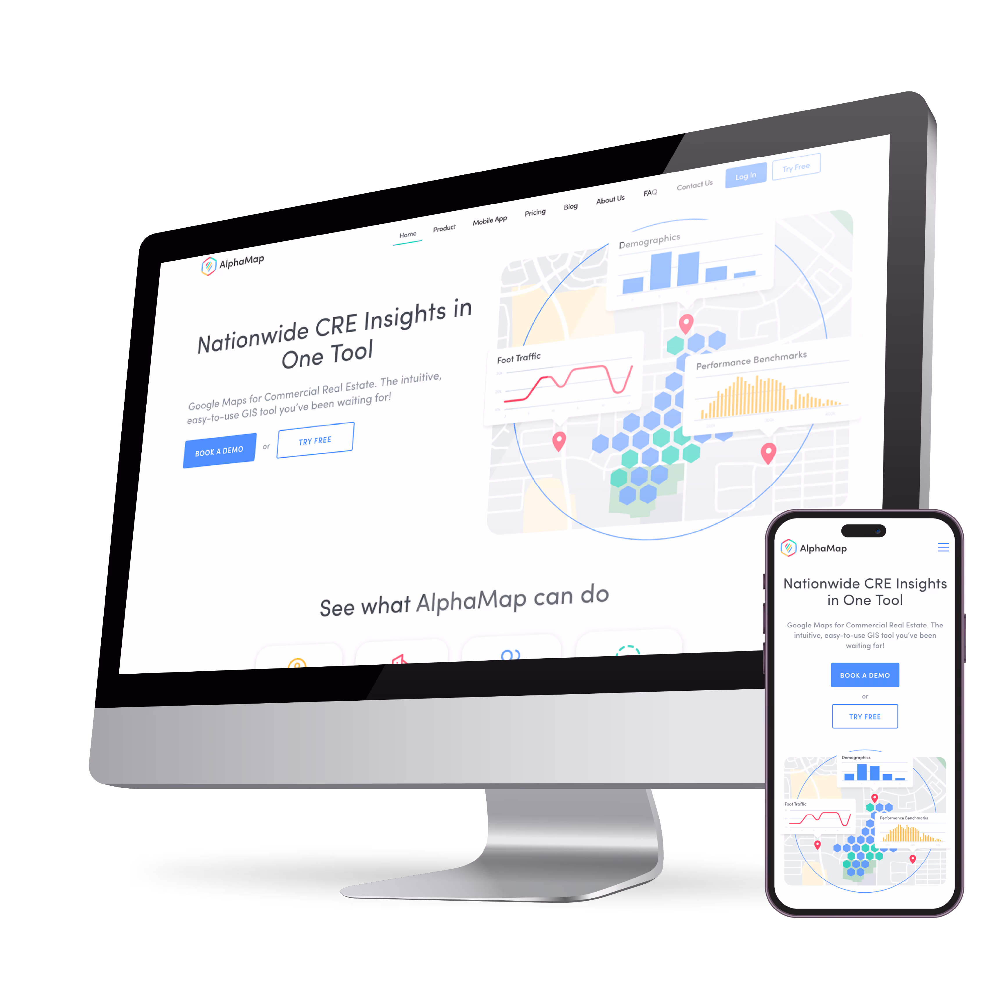AlphaMap Website Snapshot