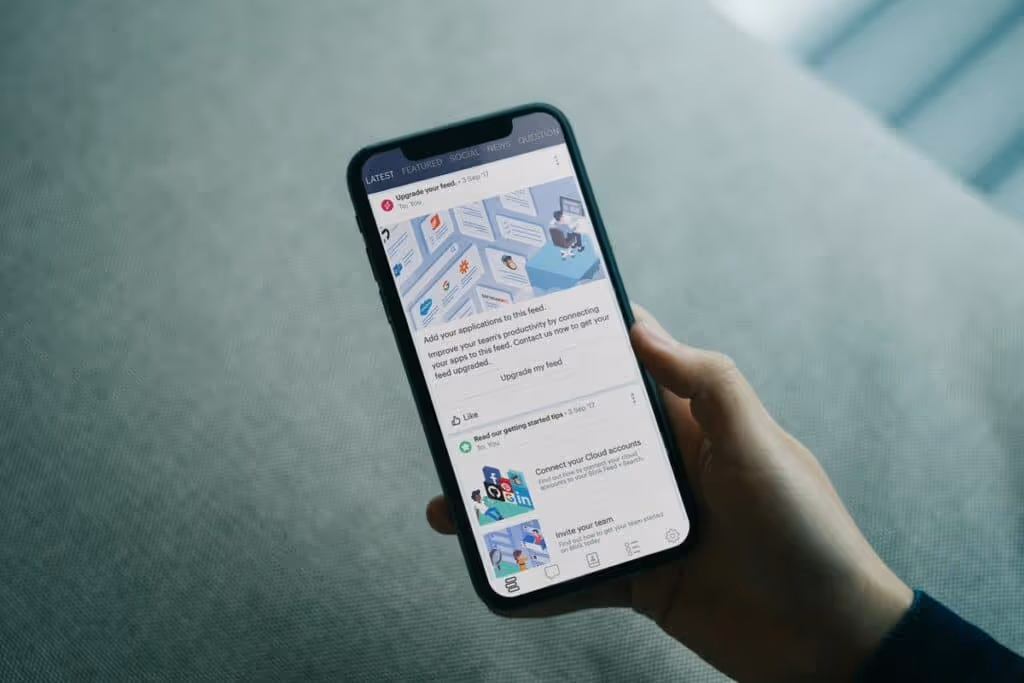 Phone in hand with Blink open.