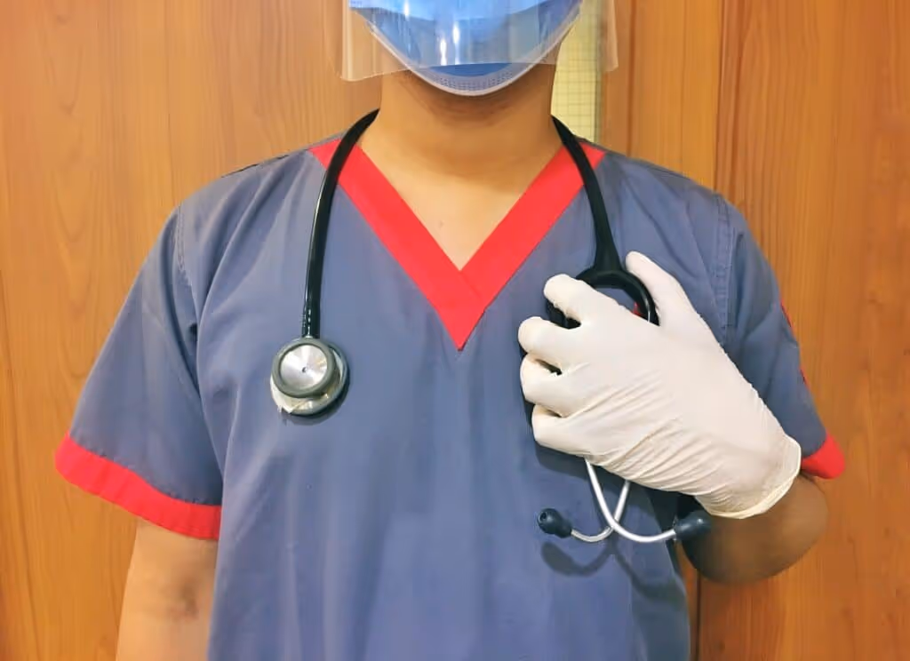 A frontline healthcare worker. 