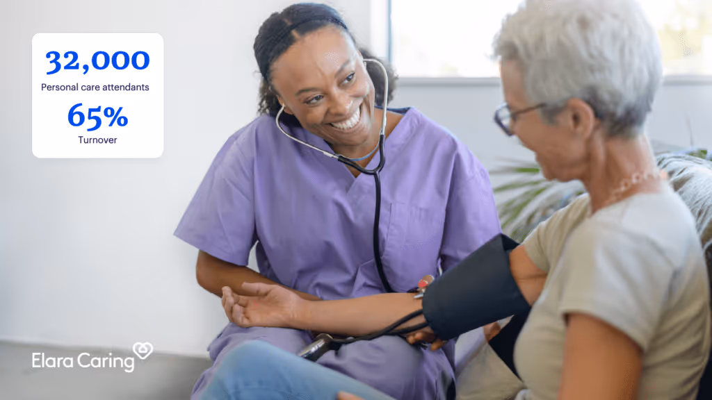 Elara Caring patient with carer