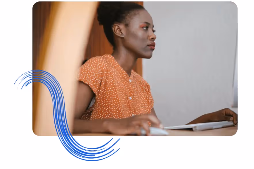 woman taking part in employee enagment program