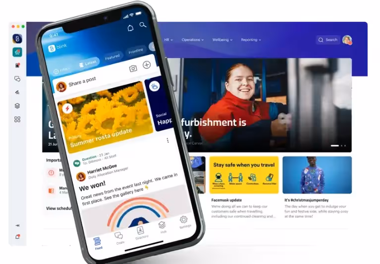 overview of blink employee enagement app
