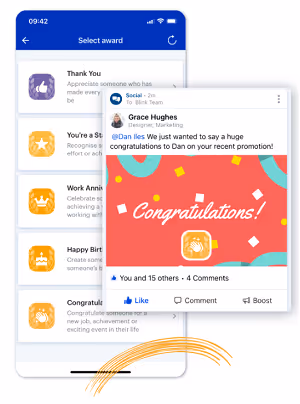 blink employee recognition messages