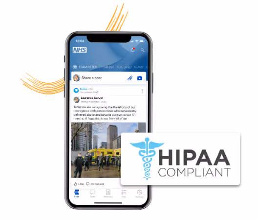 Screenshot of blink with HIPAA compliant accreditation 