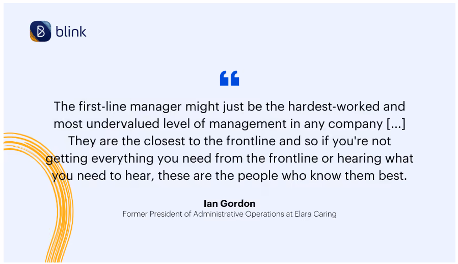 Quote from Ian Gordon, Former Presents of Administrative Operations.