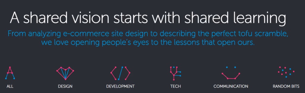 A screenshot of the blog homepage for local wisdom