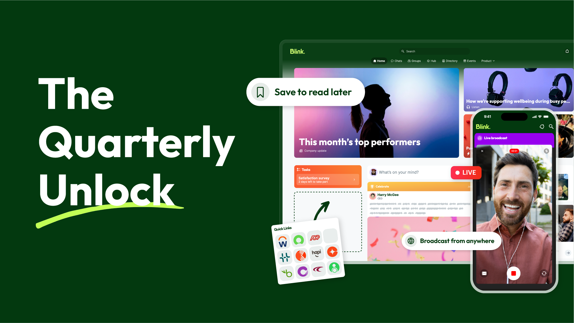 Quarterly Unlock: a smarter Hub, frontline-first communication, and a more configurable Blink