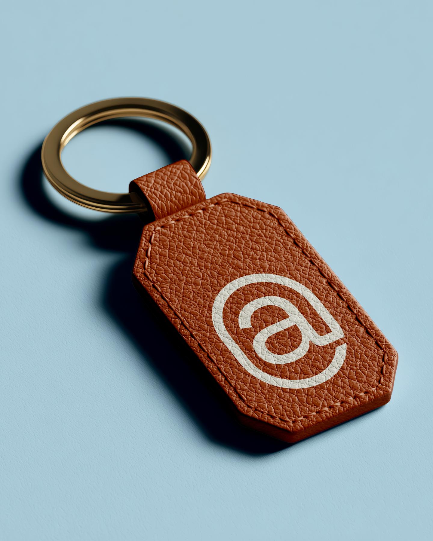 axis branded keychain with logo